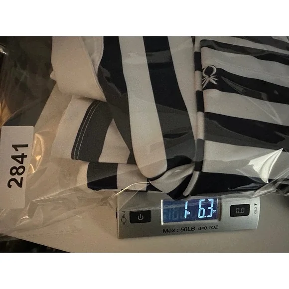 Dudley Stephens Madaket Maxi in Navy Cabana Stripe Sz S Belted Polo Collar Luxe - Picture 13 of 13